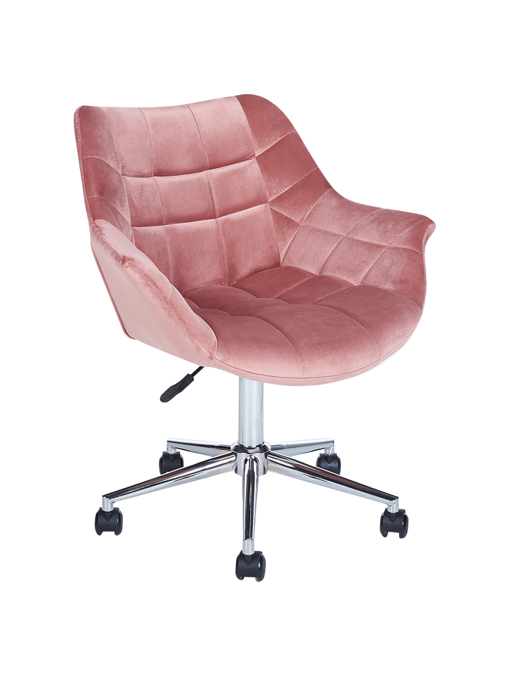 Bürostuhl LABELLE in Rosa - (W) 54 x (H) 81 x (L) 54 cm