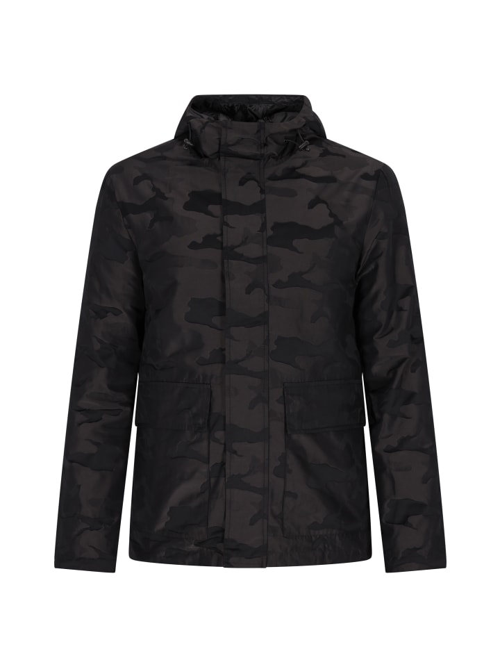 Herren Anorak in Grau Camouflage