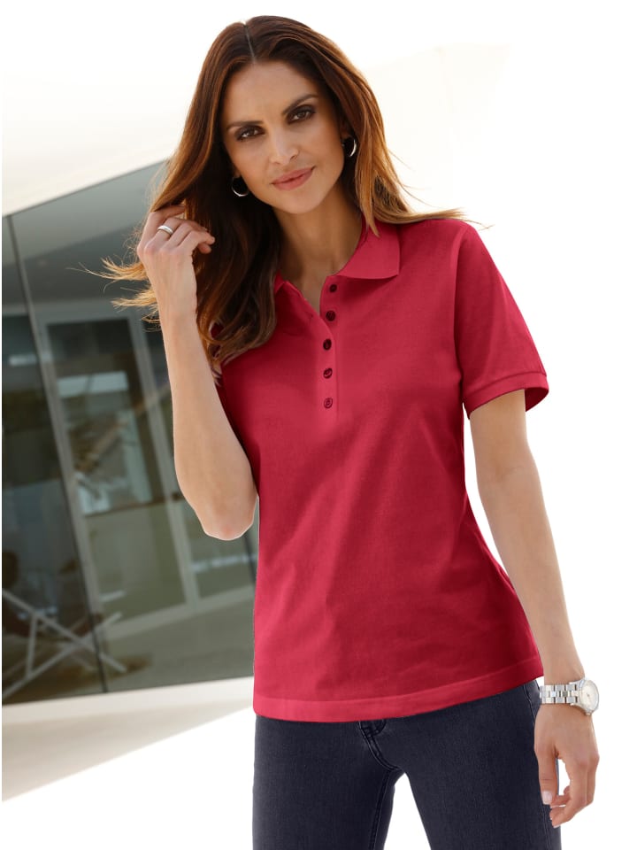 Poloshirt in kirschrot