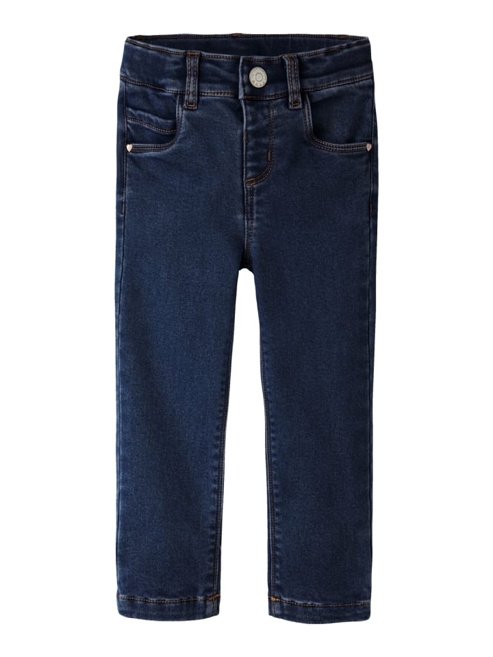 Thermojeans mit Fleecefutter Nmfsalli Slim Fit in dark blue denim