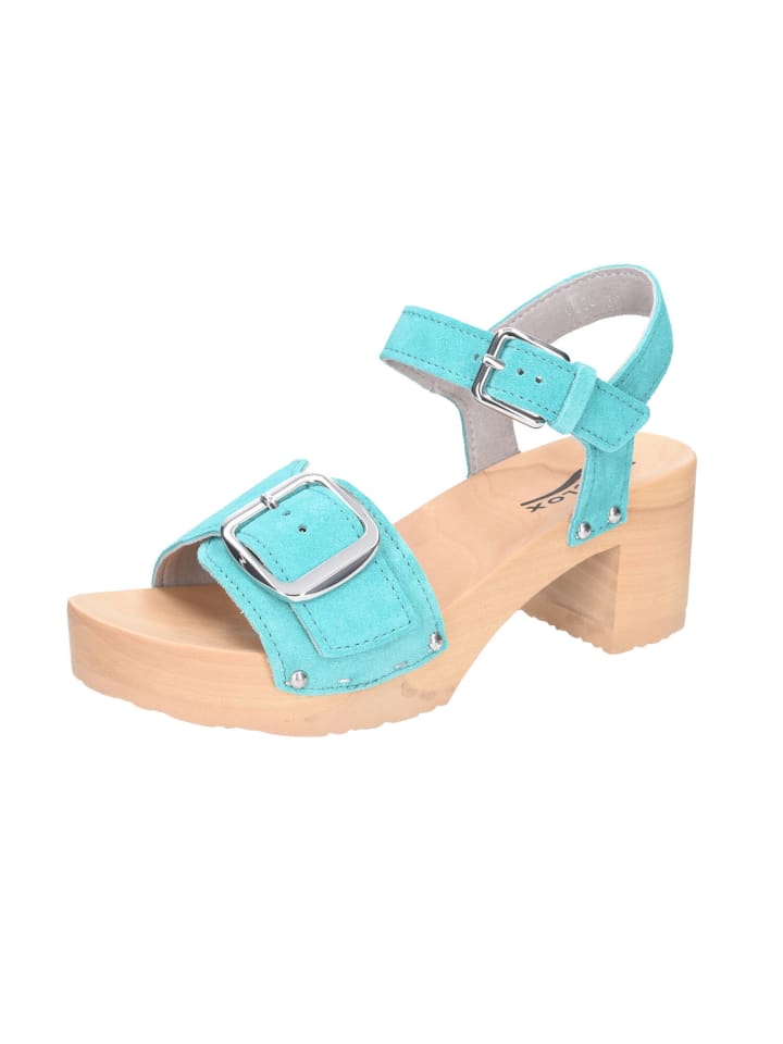Schnürschuh in türkis