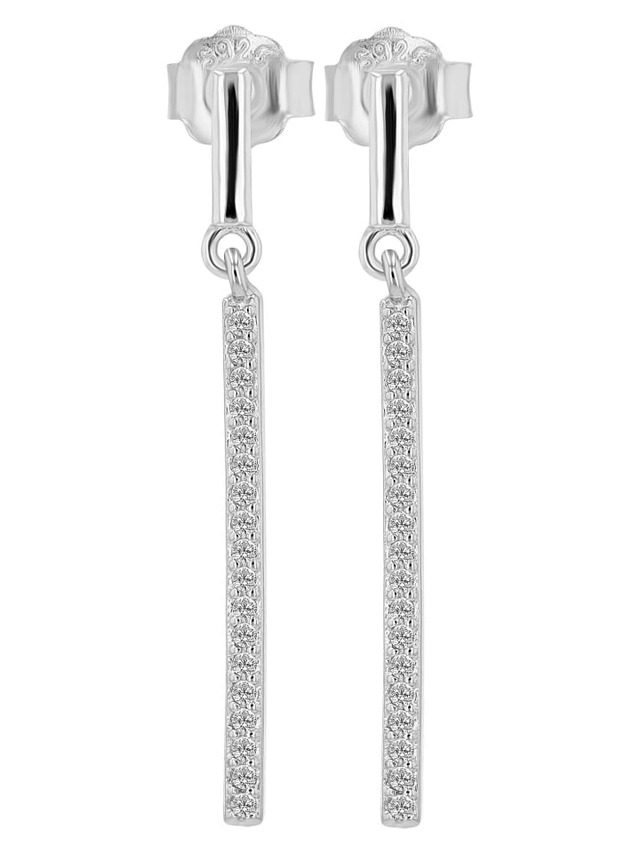 Damen Anhänger aus 925 Silber mit Zirkonia in silber