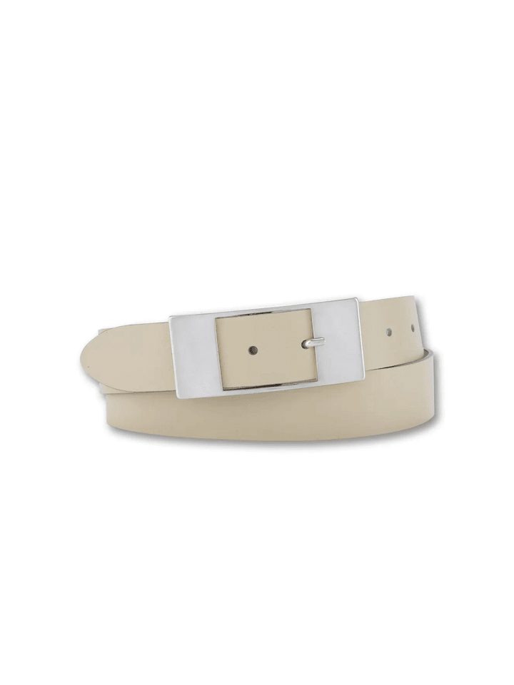Nubukleder Gürtel in Beige