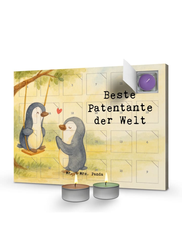 Adventskalender Pinguin Beste Erfindungante der We... in Weiß