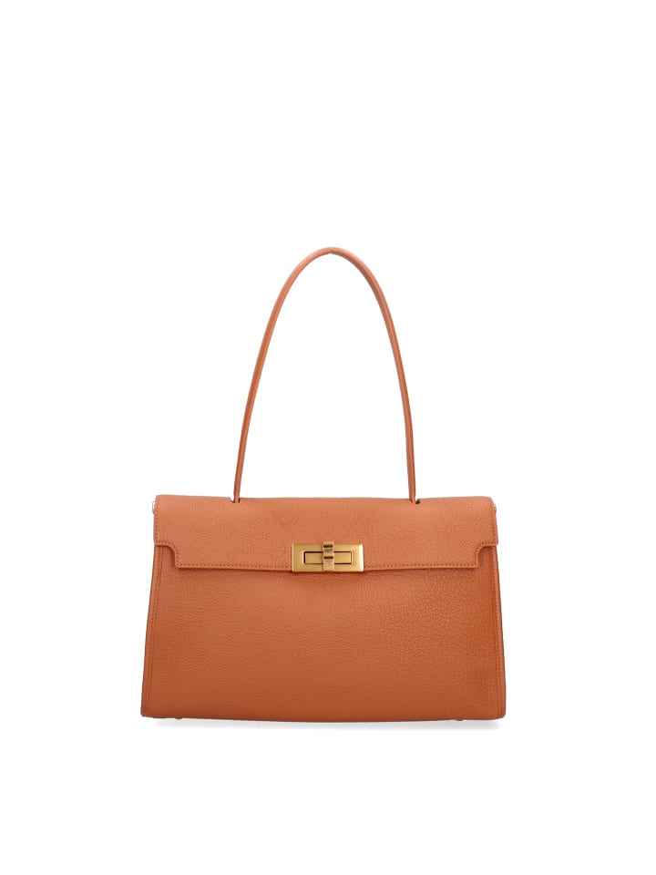 Schultertasche in COGNAC