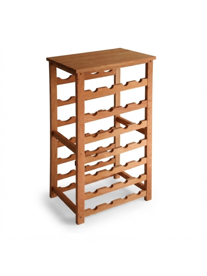 Weinregal in Natur - (B)47 x (H)94 x (T)26 cm