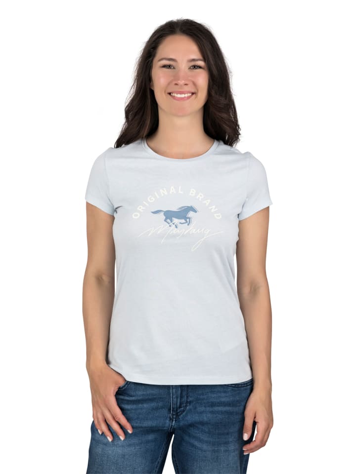 T-Shirt Alexia C Logo in Blau