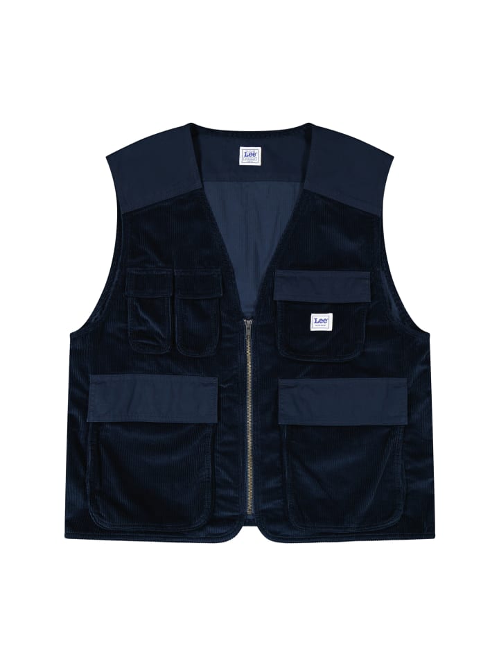 Weste Mixed Media Ww Vest in Rivet Navy
