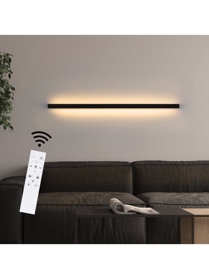 Wandleuchte LED in schwarz moderne 3000-6500K dimmbar 15W L 100CM