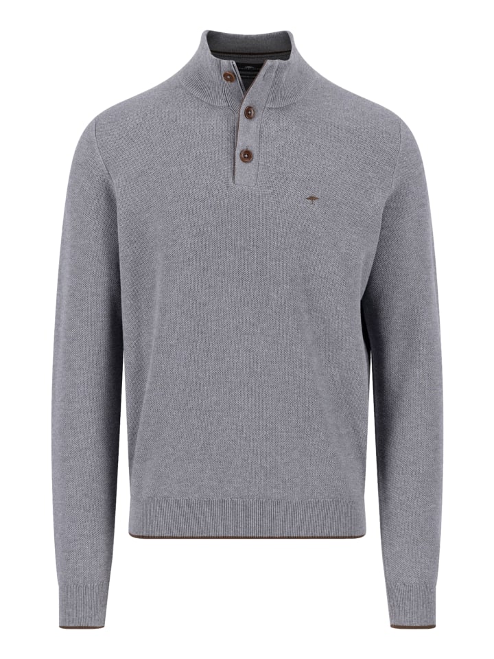 Troyer Strickpullover in grau