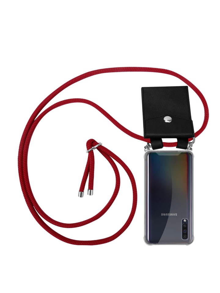 Handykette für Samsung Galaxy A50 4G / A50s / A30s Hülle in RUBIN ROT