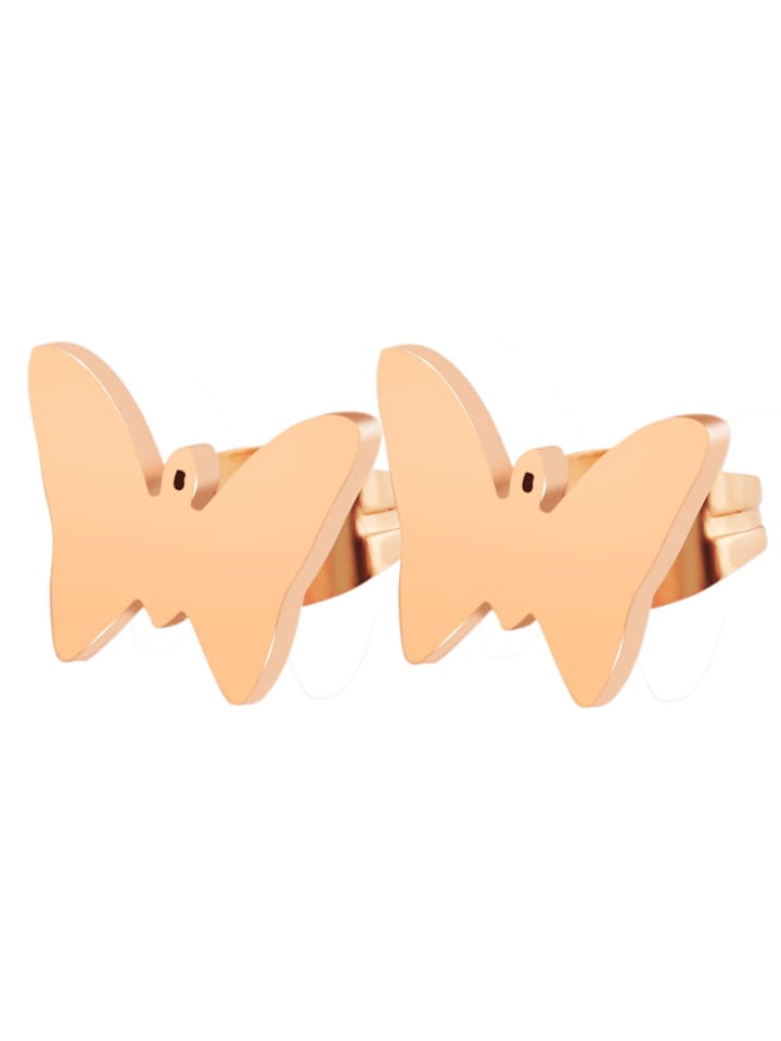 Damen Ohrringe – Ohrstecker aus Edelstahl in gold