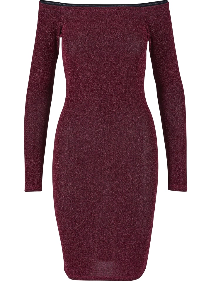 Day Dress in burgundy