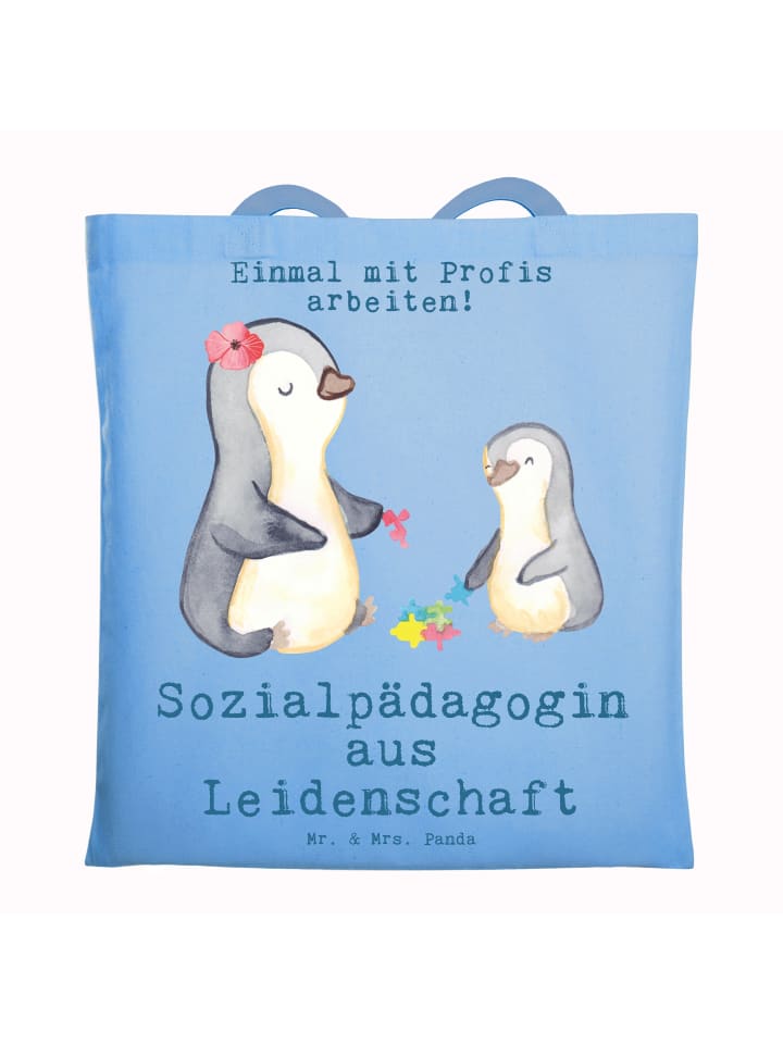 Shopping Tasche Sozialpädagogin Leidenschaft mi... in Sky Blue