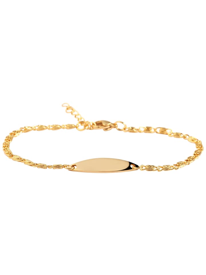 Unisex Armband aus Edelstahl 18 cm in gold