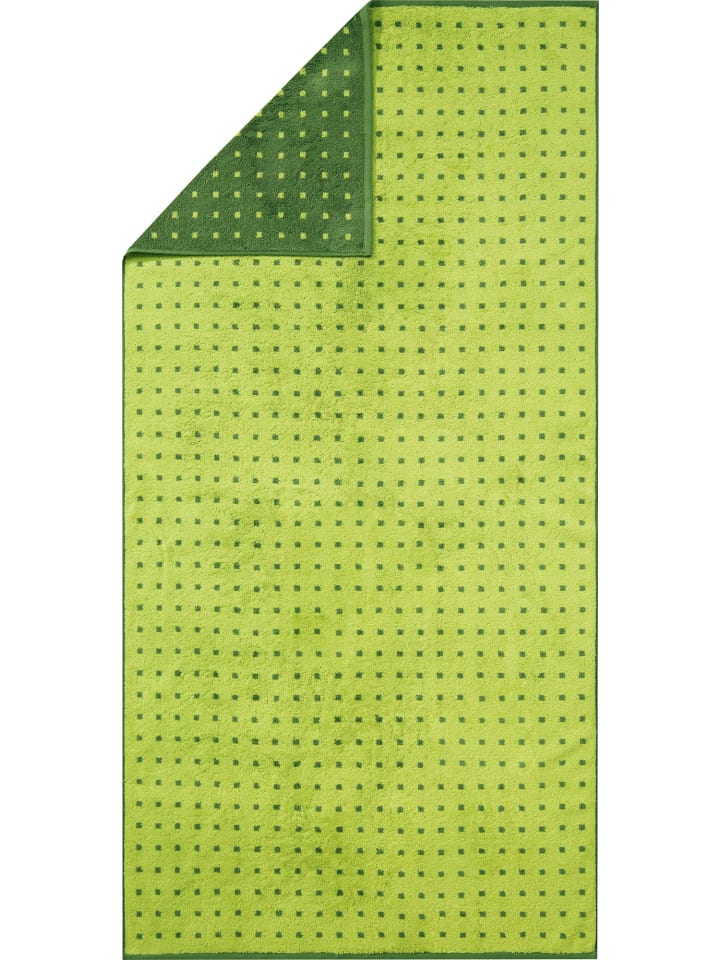 Jacquard Strandtuch in apfelgrün