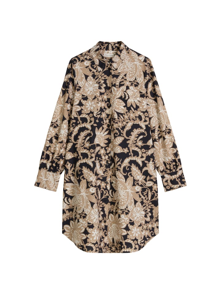 Hemdblusenkleid relaxed in Light Brown
