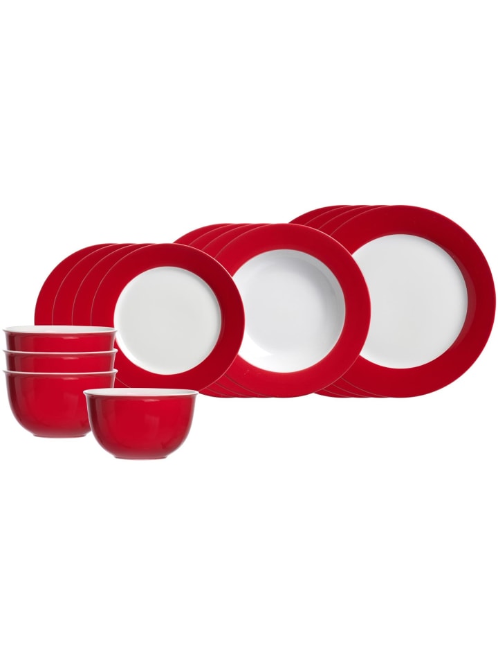 16-tlg. Einsteiger-Set Doppio in Rot