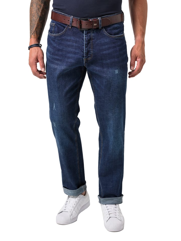 Jeanshose in dark blue denim