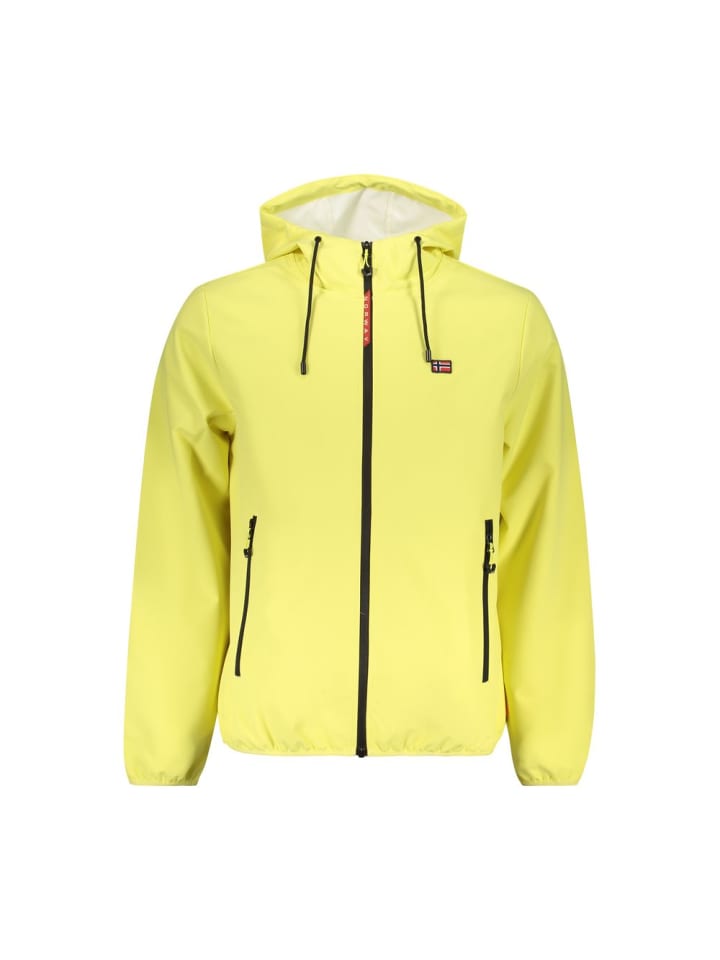 Gelb Polyester Herren Jacke