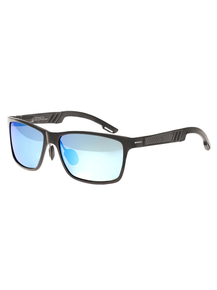 Polarisierte Sonnenbrille "Pyxis" in Gunmetal/Blau