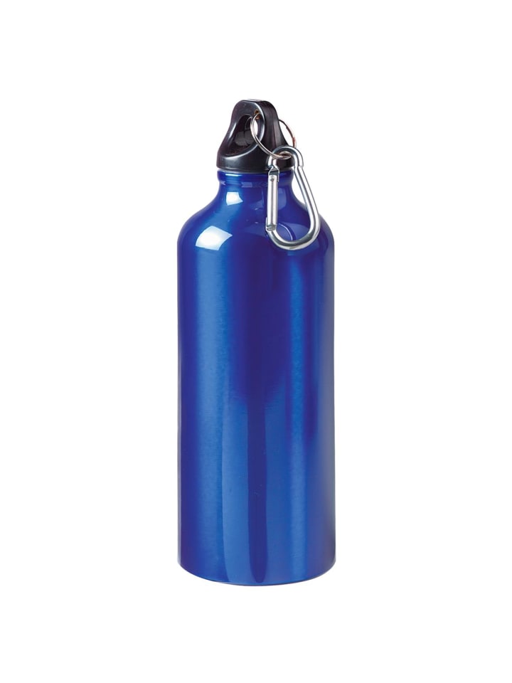 Aluminiumflasche "Sporty" in blau - 600 ml