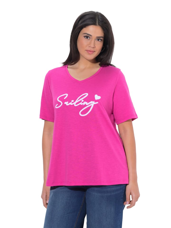 Shirt in kräftiges pink