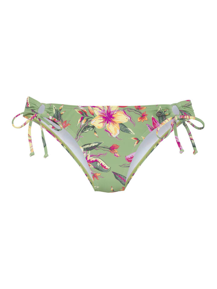 Bikini-Hose in salbei-pink bedruckt