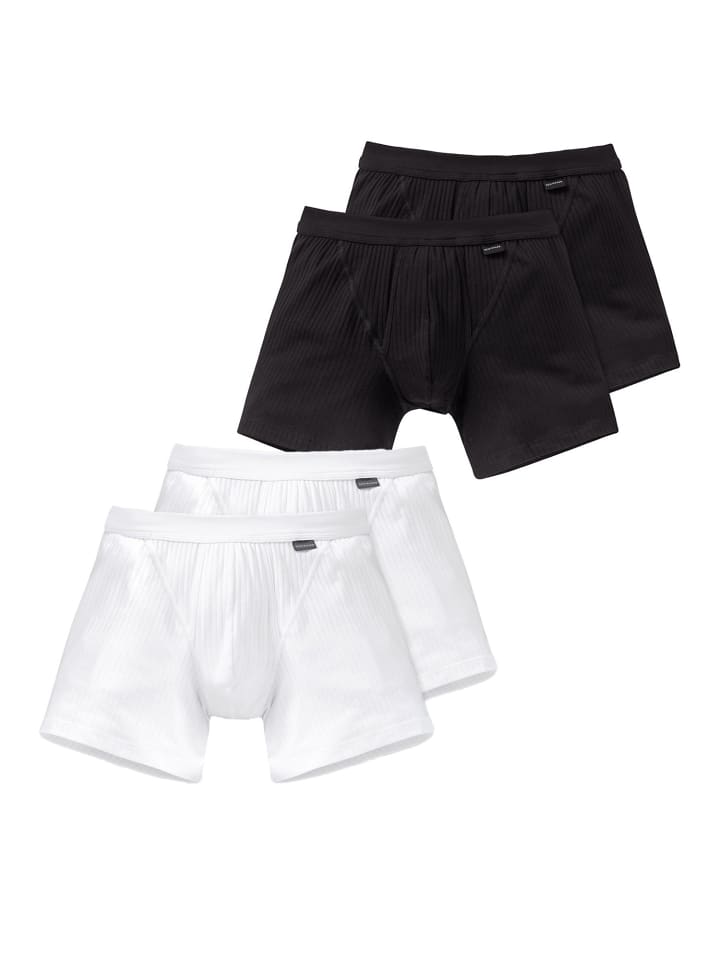 Retro Boxer Authentic in schwarz-weiss