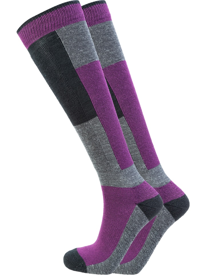 Skisocken Corsicana in 4078 Dark Purple