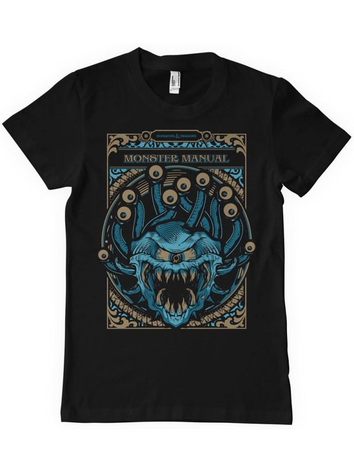 T-Shirt "D&D Monsters Manual T-Shirt" in Schwarz