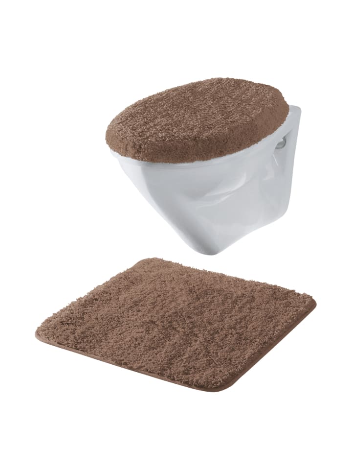 Hänge-WC-Set 2-teilig Rhodos in braun