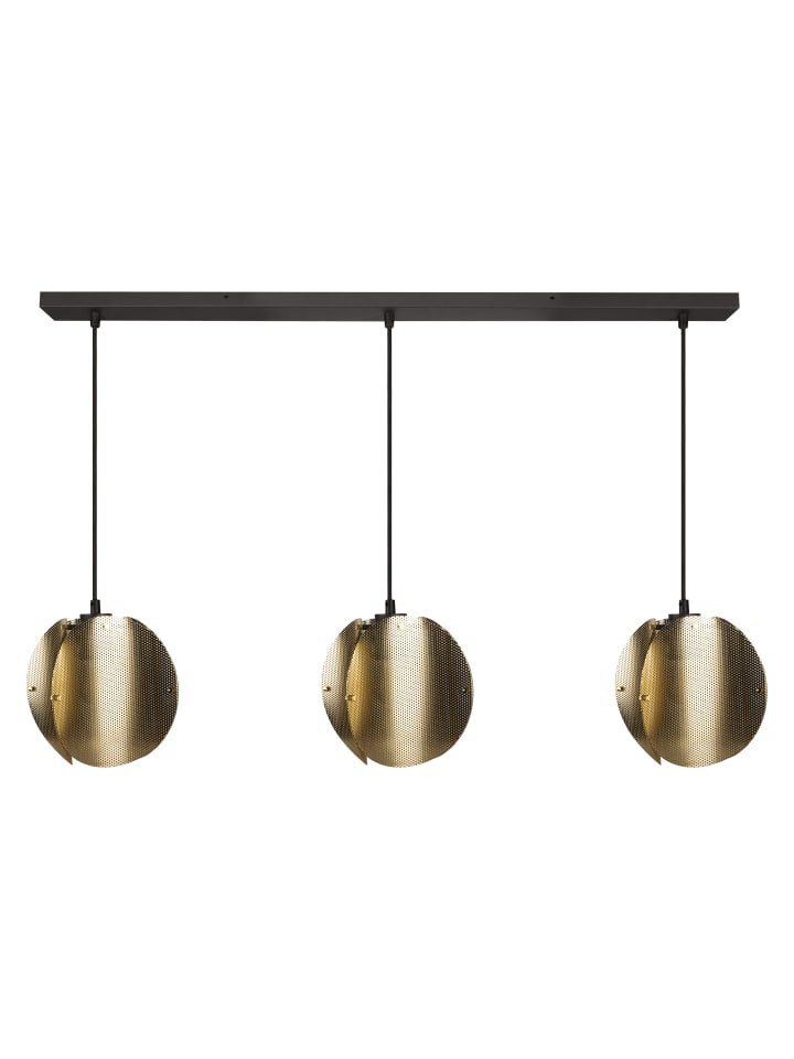 Decor Folded Globe Pendelleuchte Linear 3x E27 Gold