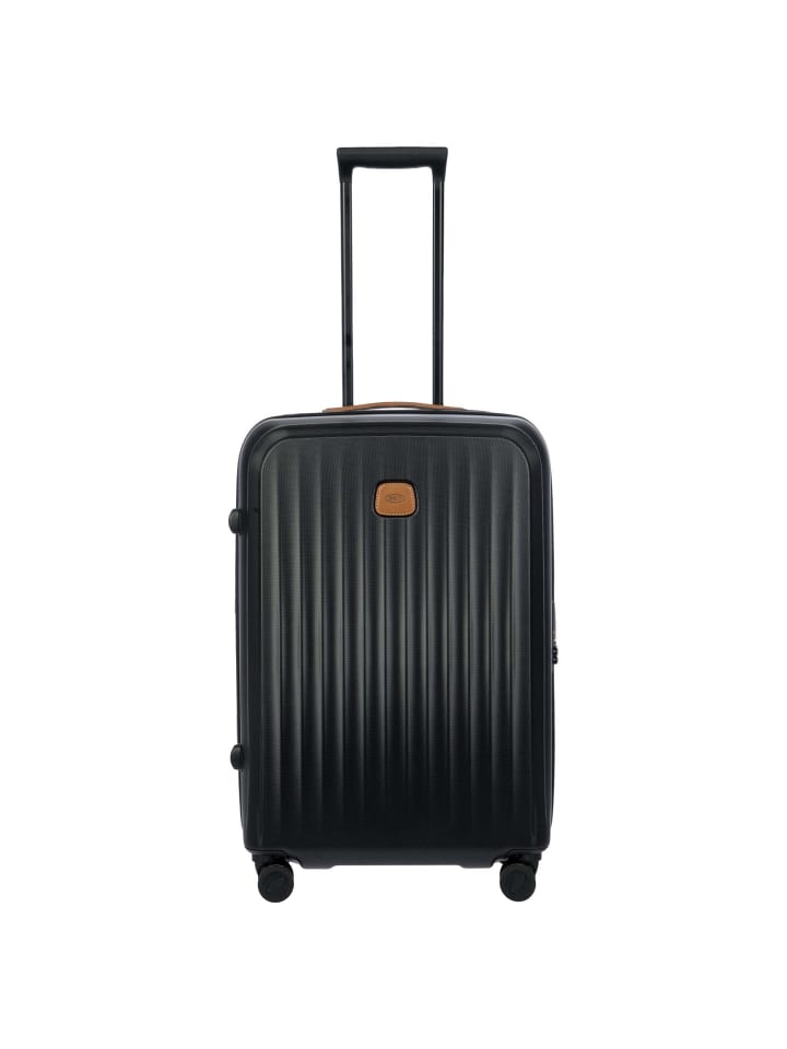 Taormina - 4-Rollen-Trolley M 69 cm erw. (hellblau) in schwarz