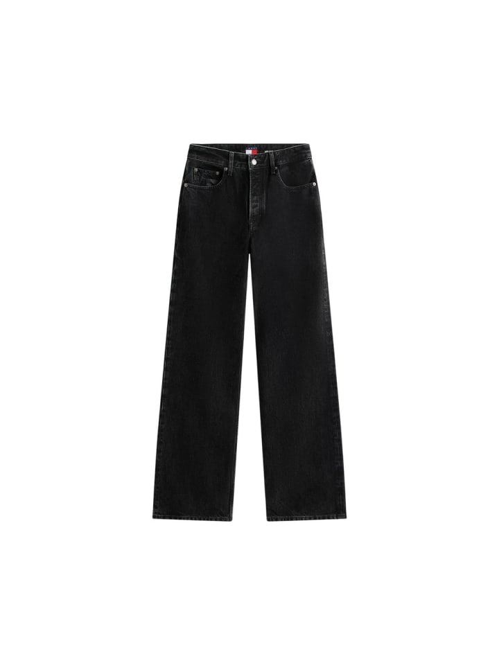 Schwarz Recycelte Baumwolle Bootcut-Jeans