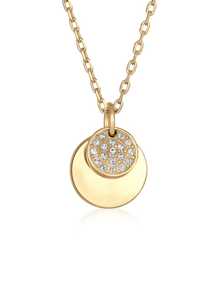 Halskette Brass Plättchen in Gold