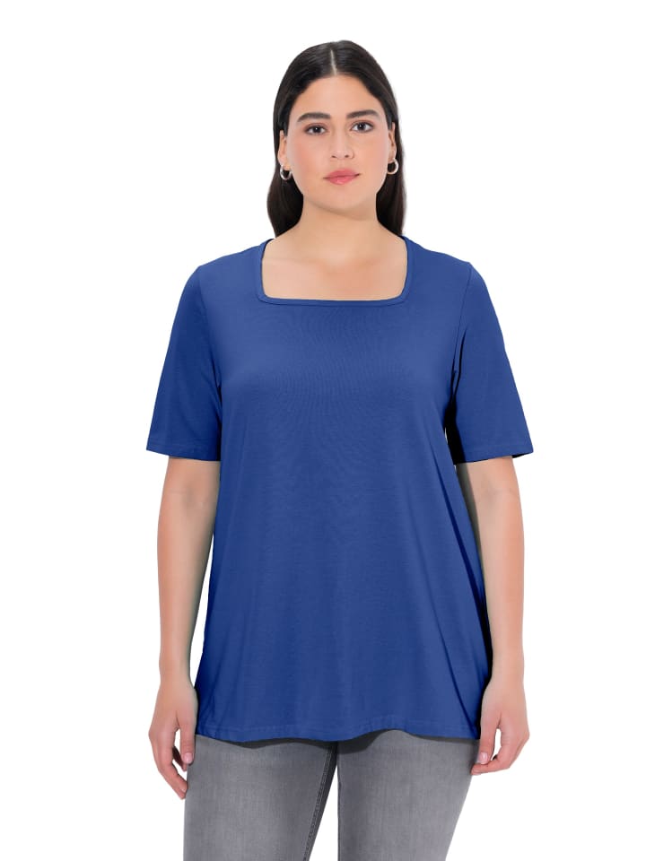 Shirt in kobaltblau