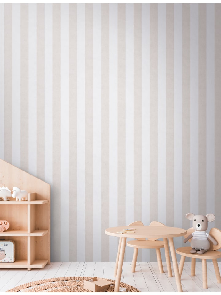 Tapete Stripes in Beige
