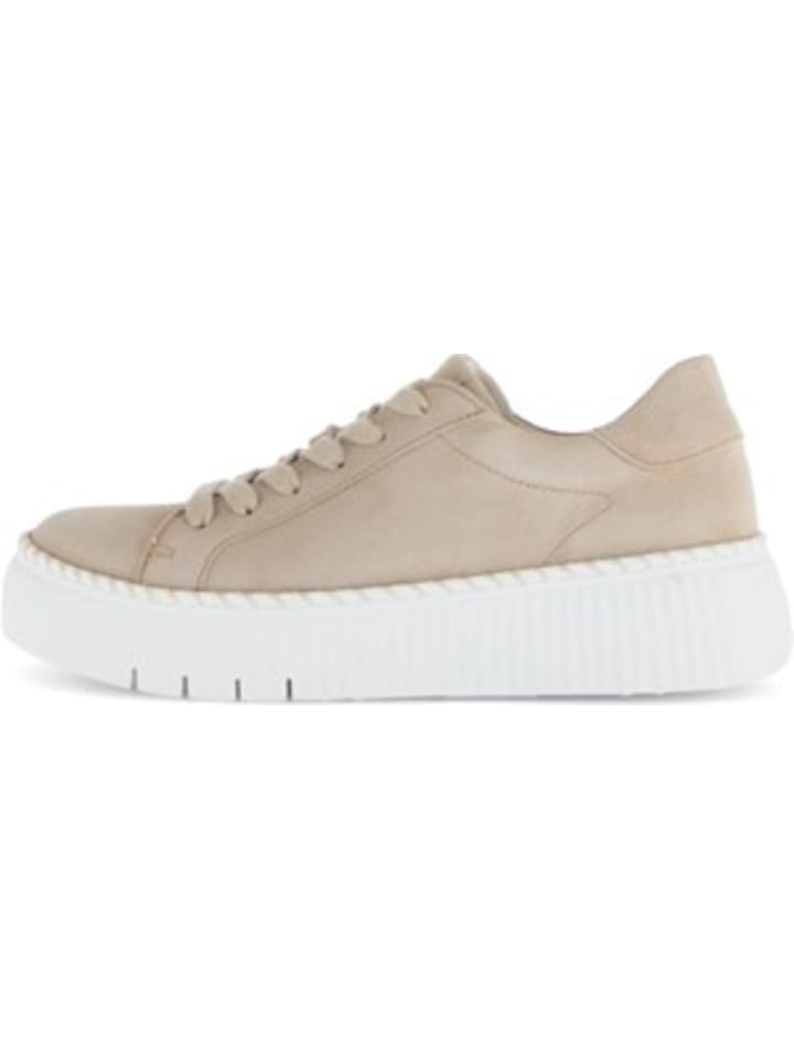 Schnürschuh in beige