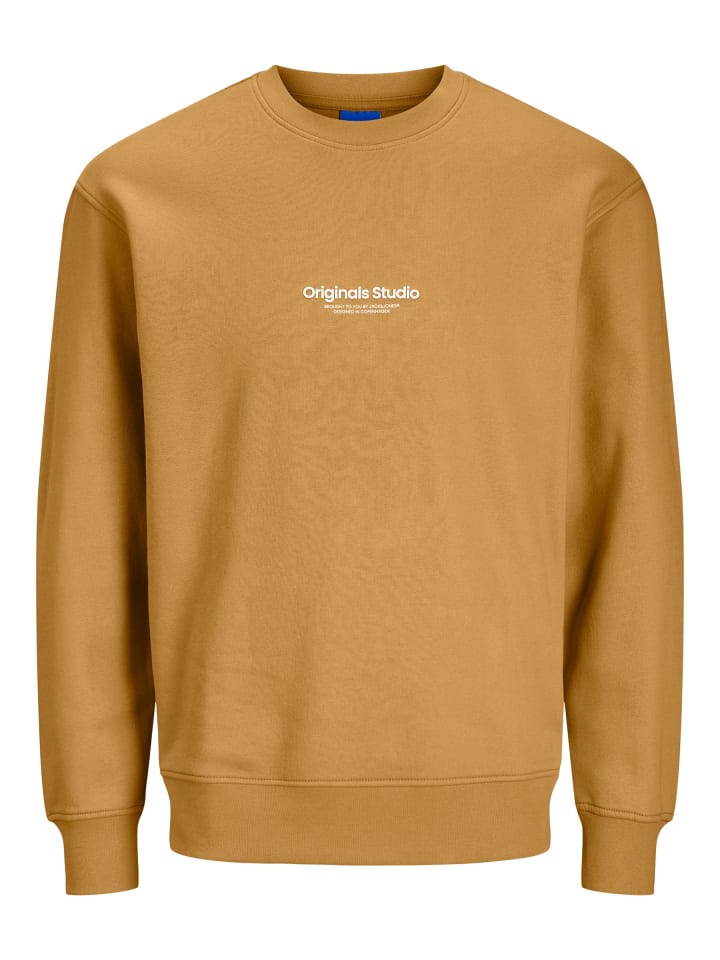 Weiches Sweatshirt mit 3D Print Relaxed Fit JORVESTERBRO in Orange