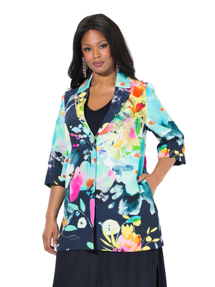 Jacke in mittelblau