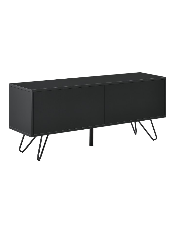 Sideboard Bollebygd in Schwarz (H)46.5cm (B)110cm (T)30cm