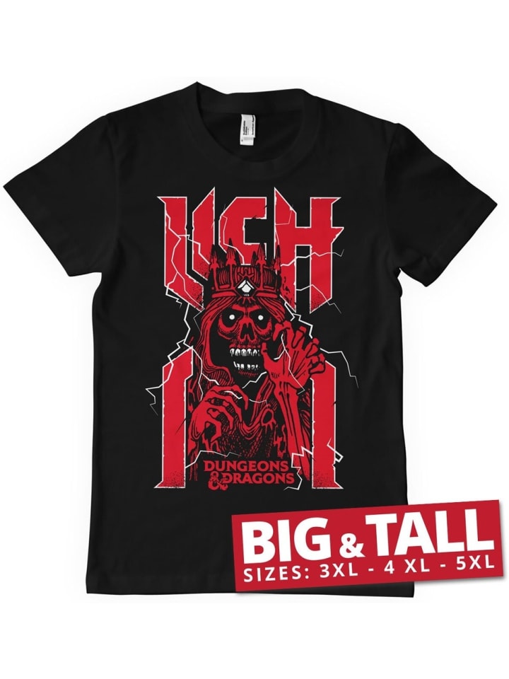 T-Shirt "D&D Lich King" in Schwarz
