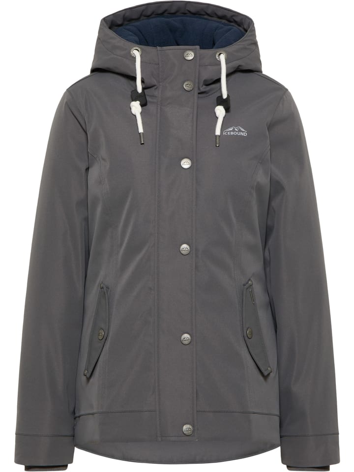 Damen Winterjacke in Steingrau