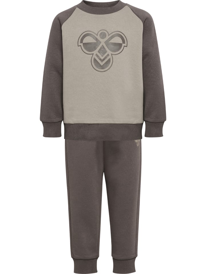 Anzug Raglanärmel Hmlmini Kinder in DARK GULL GRAY