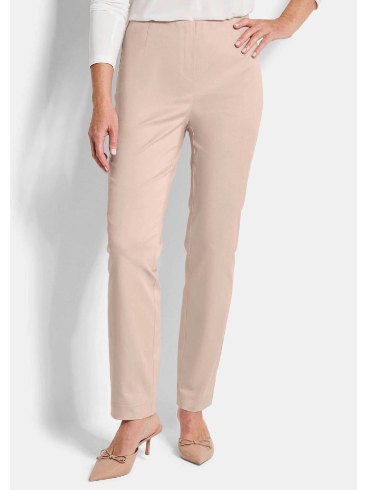 Jerseyhose mit Schlupfbund in stein