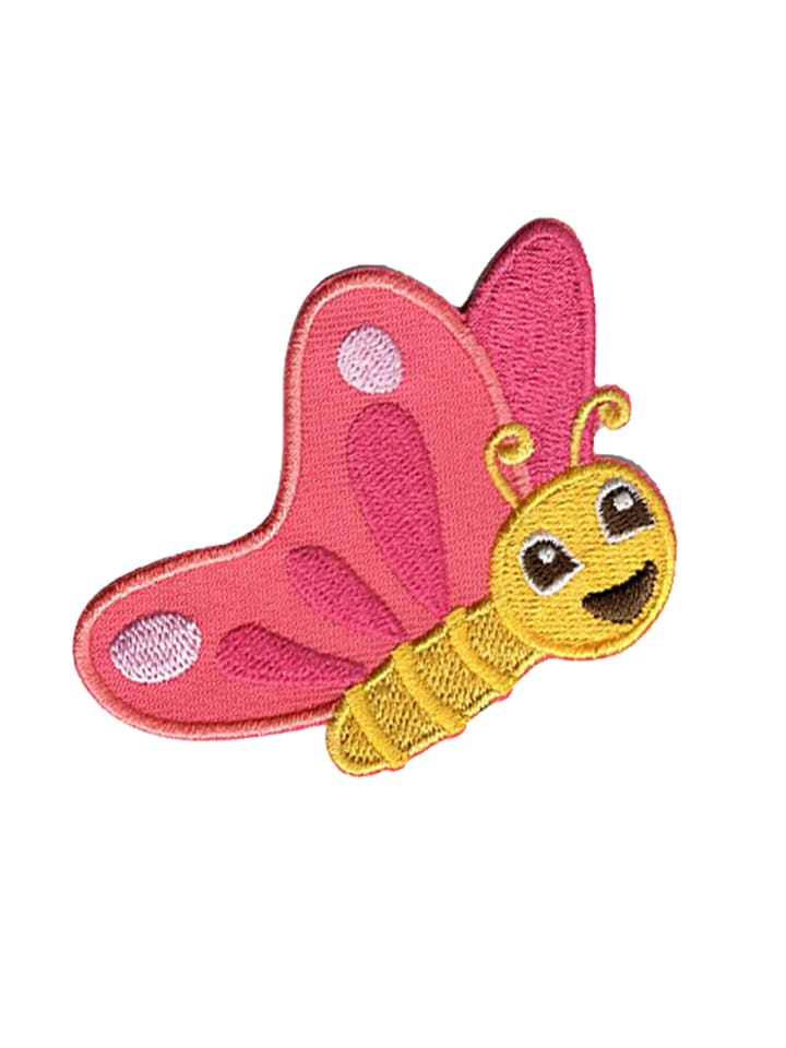 Schmetterling TierApplikation Bügelbild inRot