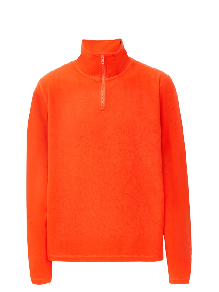 Men Fleece Pullover in Orange