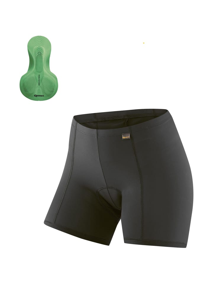 Bike Unterhose Sitivo Green in Schwarz