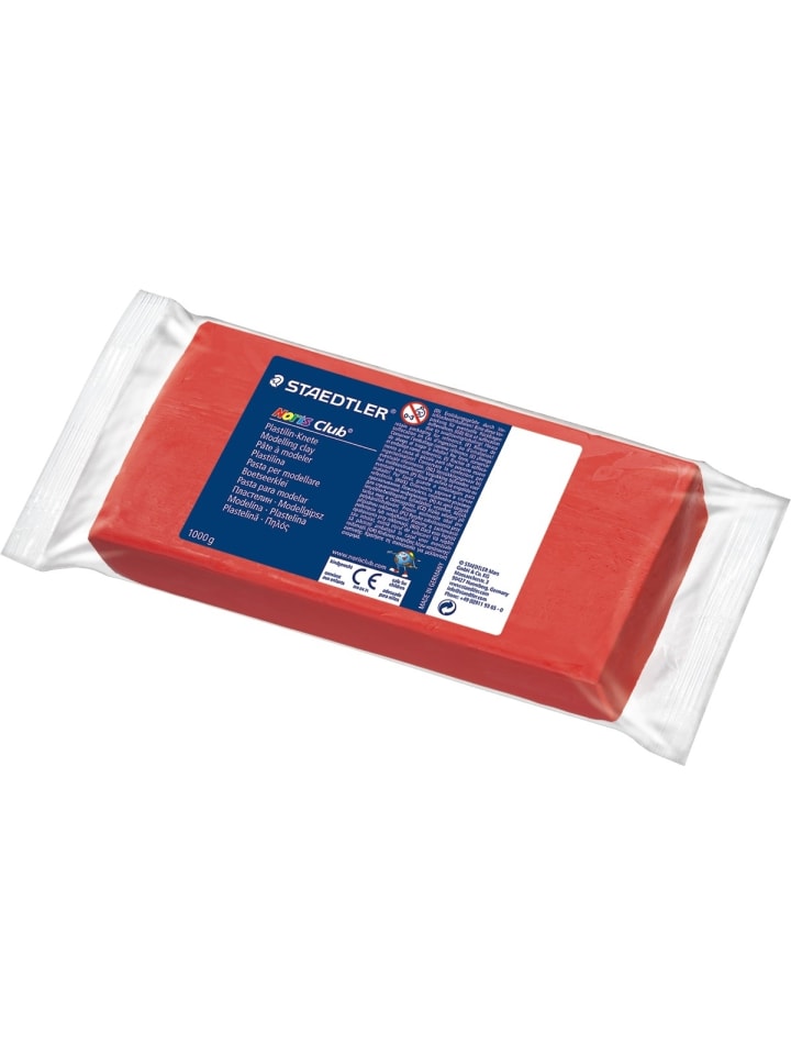 Plastilin-Knete Noris Club 1kg rot
